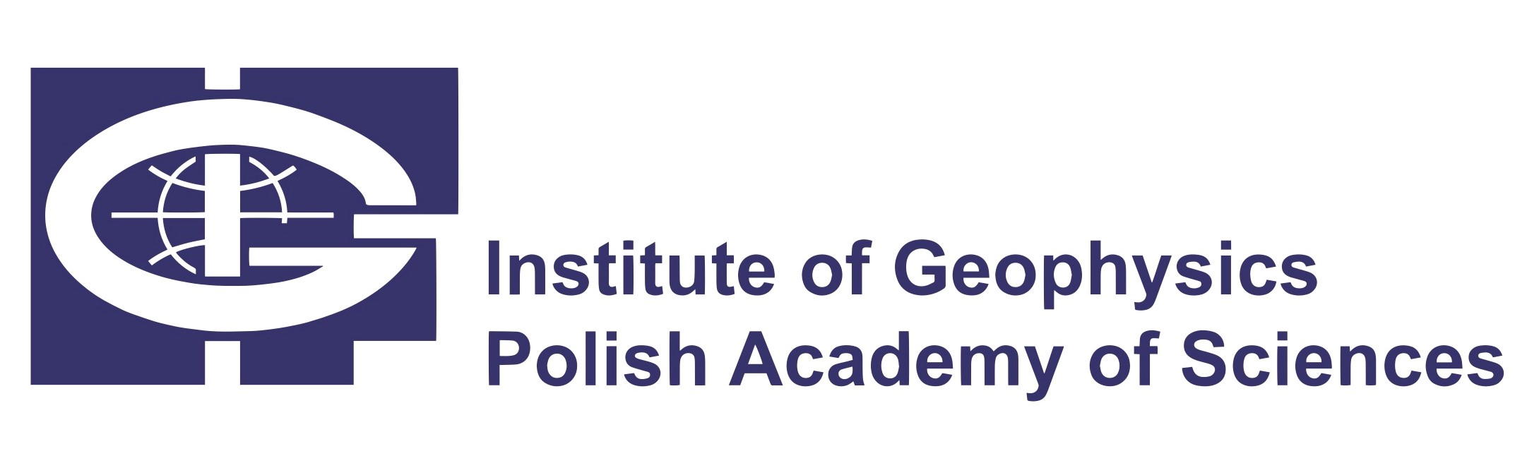 The logo of the Institute of Geophysics PAS redirecting to its webpage.