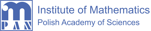 The logo of the Institute of Mathematics PAS redirecting to its webpage.